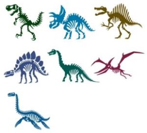 印刷可能 恐竜 骨 イラスト かわいい